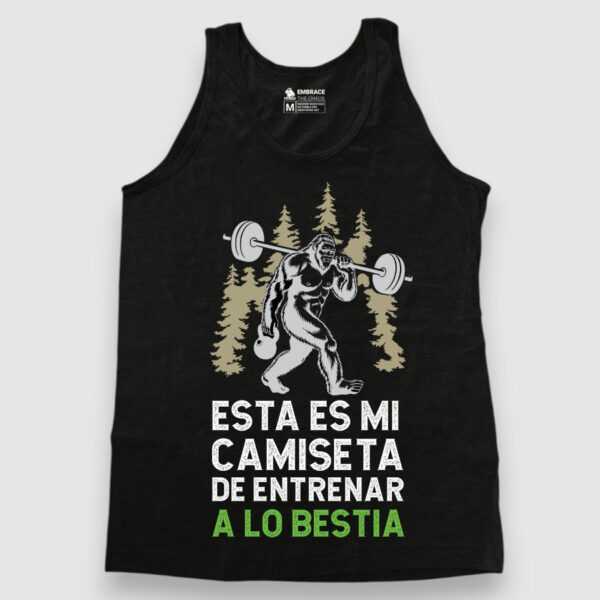 Esta es mi camiseta de entrenar a lo bestia