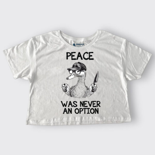 Peace was never an option